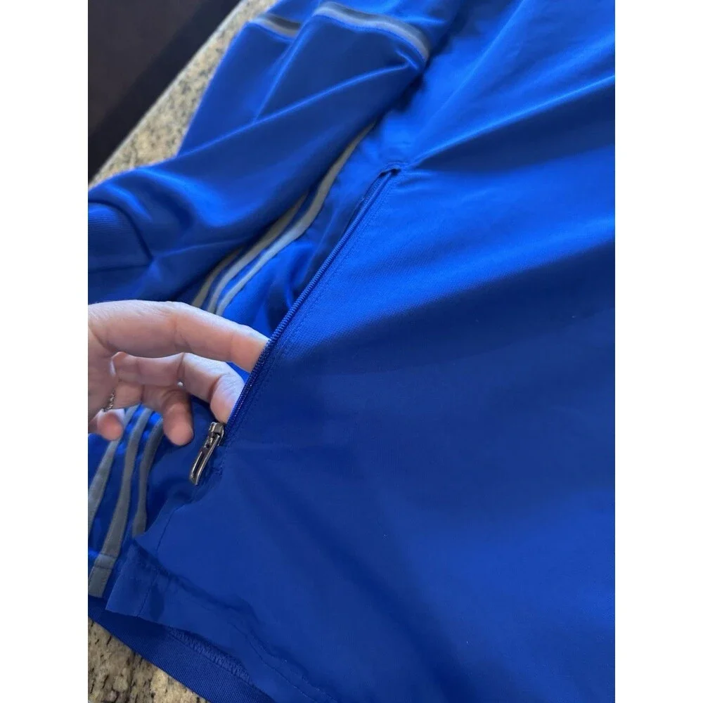 Adidas Training Track Windbreaker Jacket Rush Soccer Men’s Xl Gym Blue